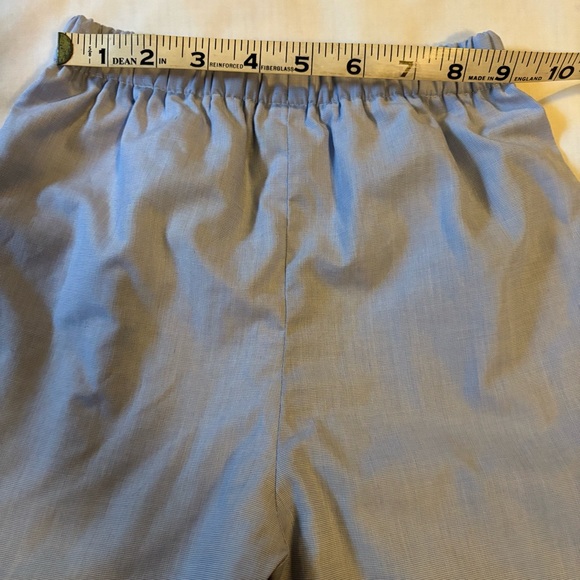 ORIENT EXPRESSED boutique smocked Boys 2 pc Blue outfit Shorts Shirt Size 4 - Picture 8 of 12